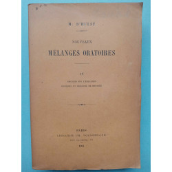 Mélanges Oratoires IV Discours sur l'éducation m d'hulst poussielgue