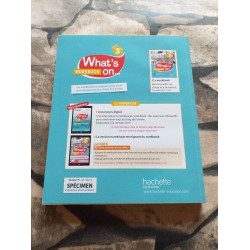 What's on... anglais cycle 4 / 3e - Workbook - éd. 2017: cahier...
