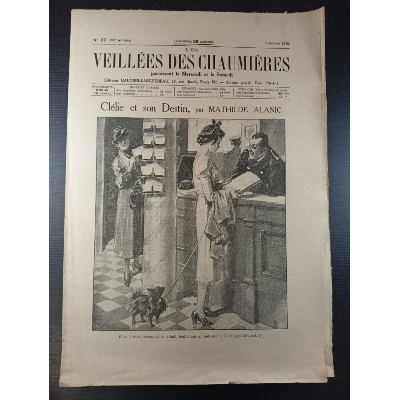 Les veillées des chaumières n°27 61e année