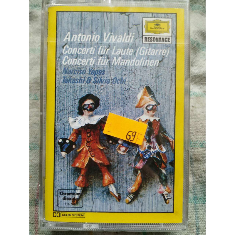 Antonio vivaldi Concerti fur laute Cassette audio-k7 NEUVE