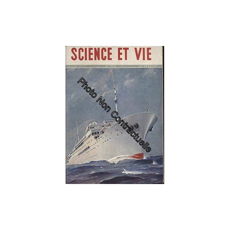 Science et vie N° 358. En couverture : le paquebot "La...