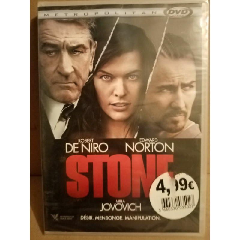 Stone Robert de Niro Edward Norton DVD Neuf sous blister