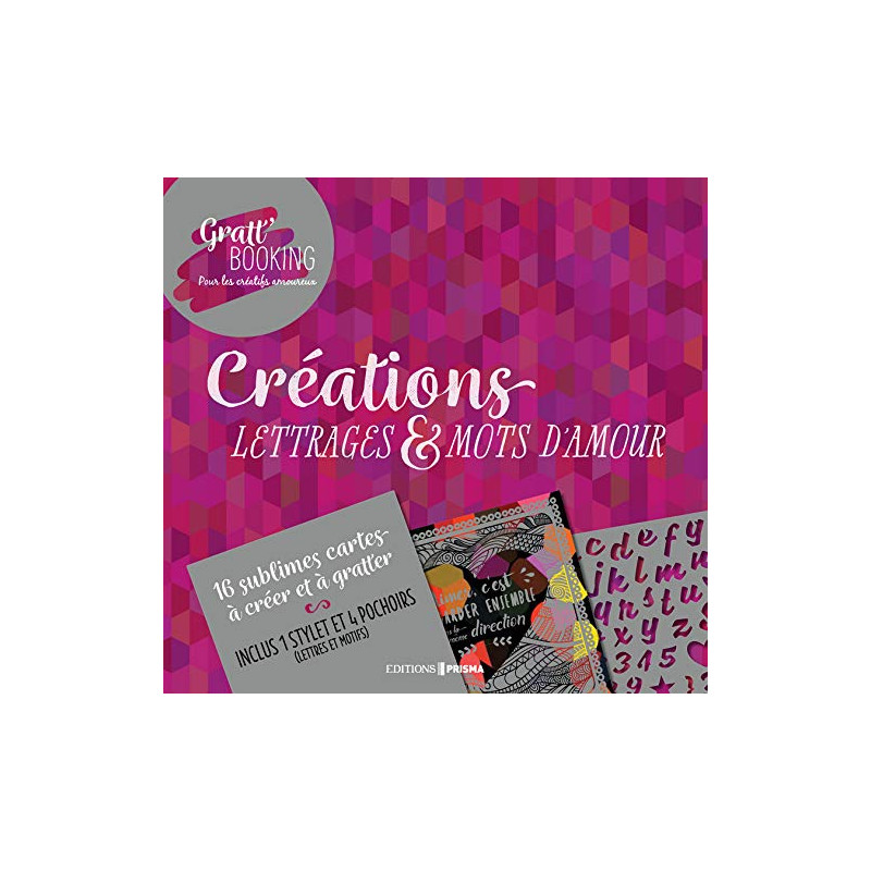 Gratt'Booking lettrages et mots d'amour