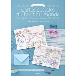 Cartes postales du bout du monde en broderie traditionnelle