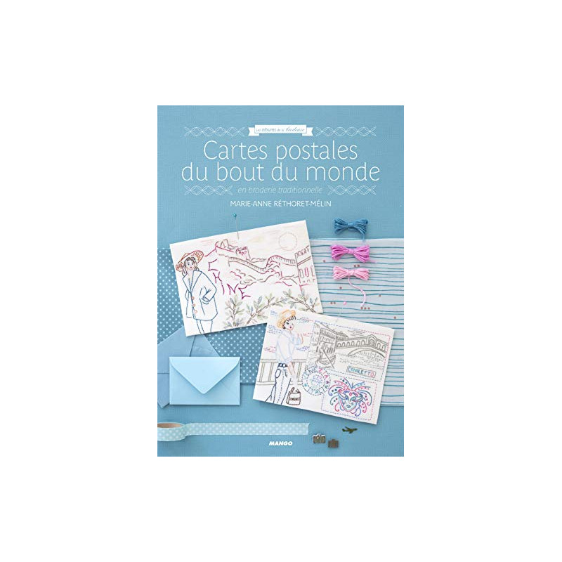 Cartes postales du bout du monde en broderie traditionnelle