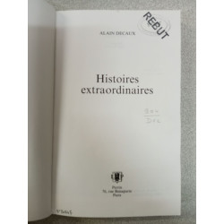 Histoires extraordinaires