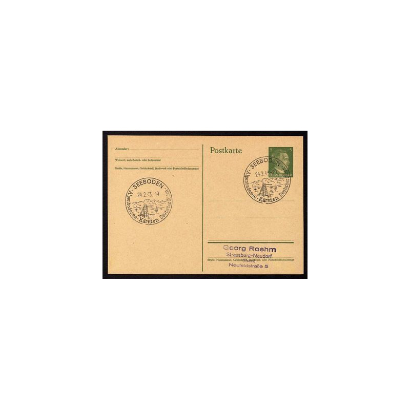 Ganzsache SEEBODEN Cachet Spécial 240243 WW2