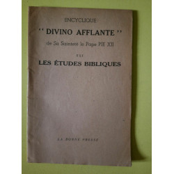 Encyclique divino afflante de s s Pie XII sur Les études bibliques