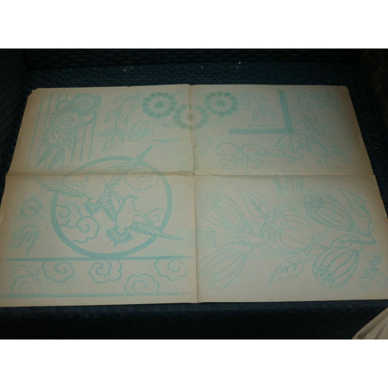 Dessins décalquables au fer chaud supplément aux dimanches de la femme