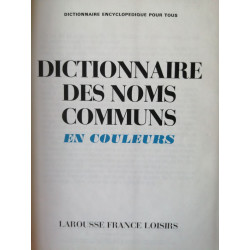 Dictionnaire des noms communs