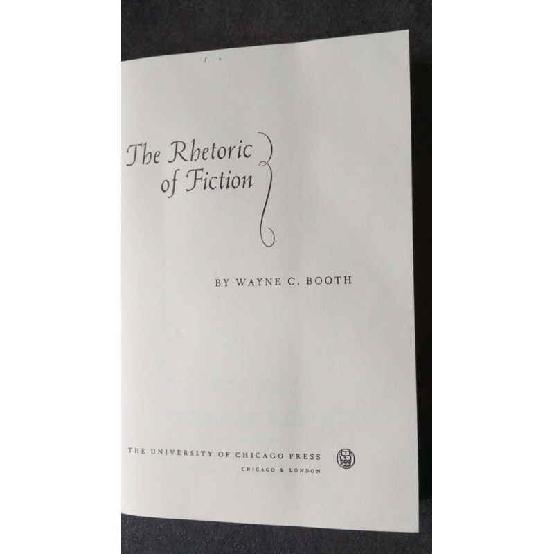 The rbetoric of fiction