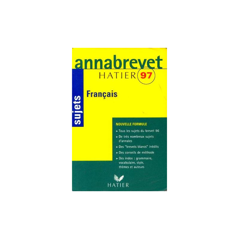 Annabrevet 97 sujets français