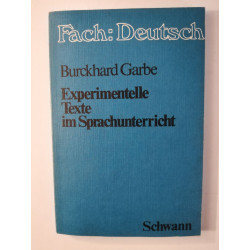Fach: Deutsch experimentelle texte im sprachunterricht