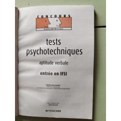 Tests psychotechniques: Aptitude verbale entrée en IFSI