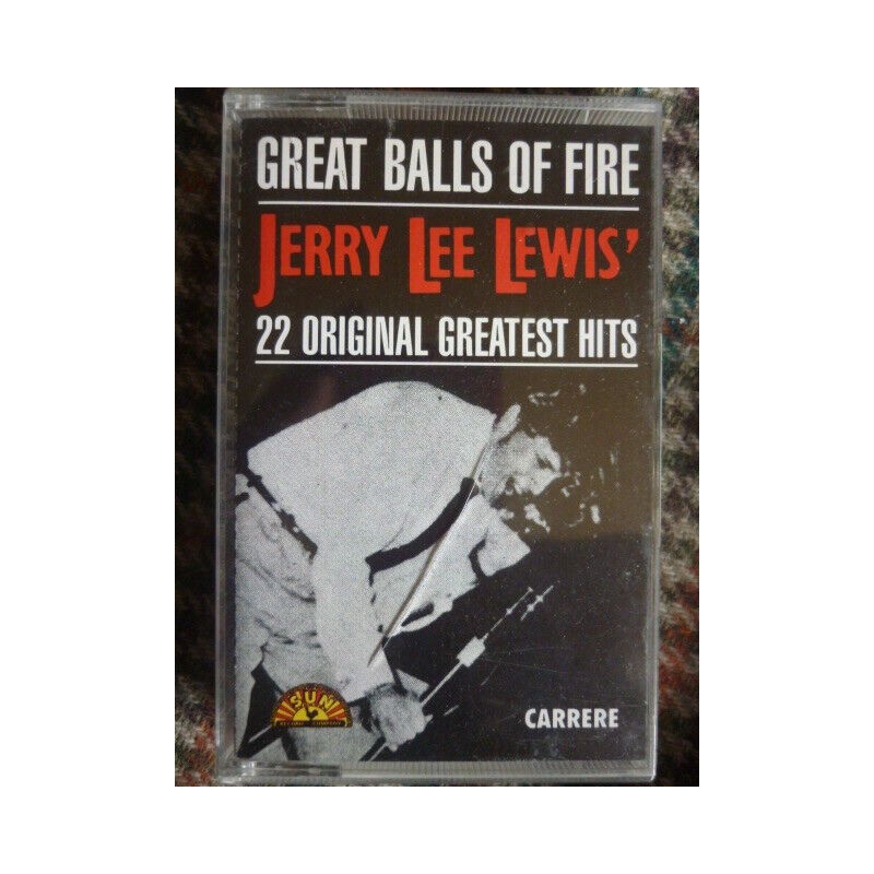 Jerry Lee Lewis' great balls of fire Cassette Audio-K7 Carrere 76 888