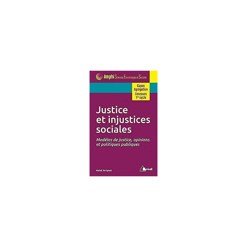 Justice et injustices sociales: Modèles de justice opinions et...