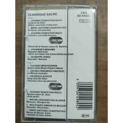 Classique sacré Bach Charpentier Brahms Cassette Audio-K7