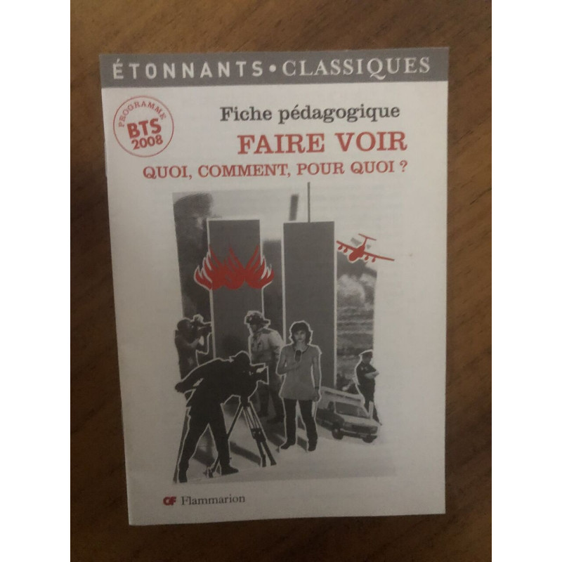 Fiche pédagogique FAIRE VOIR QUOI COMMENT POUR QUOI