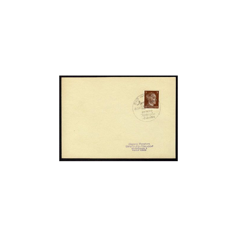 Allemagne n 706 Yv. cachet WW2 BAD WIMPFEN Timbre Allemand Hitler...