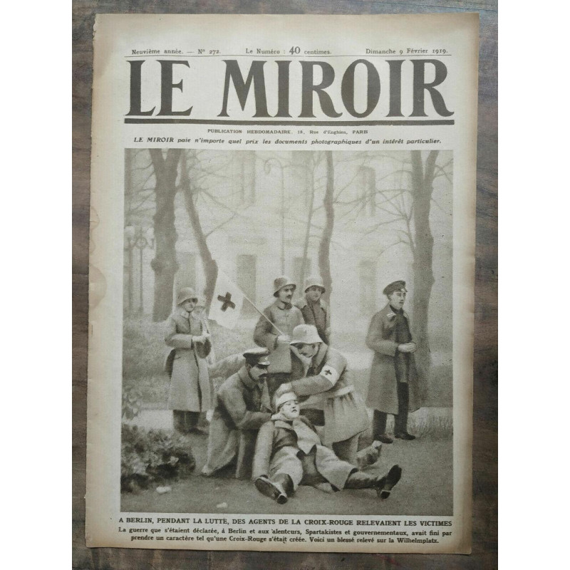 Le Miroir n272 9 Février 1919