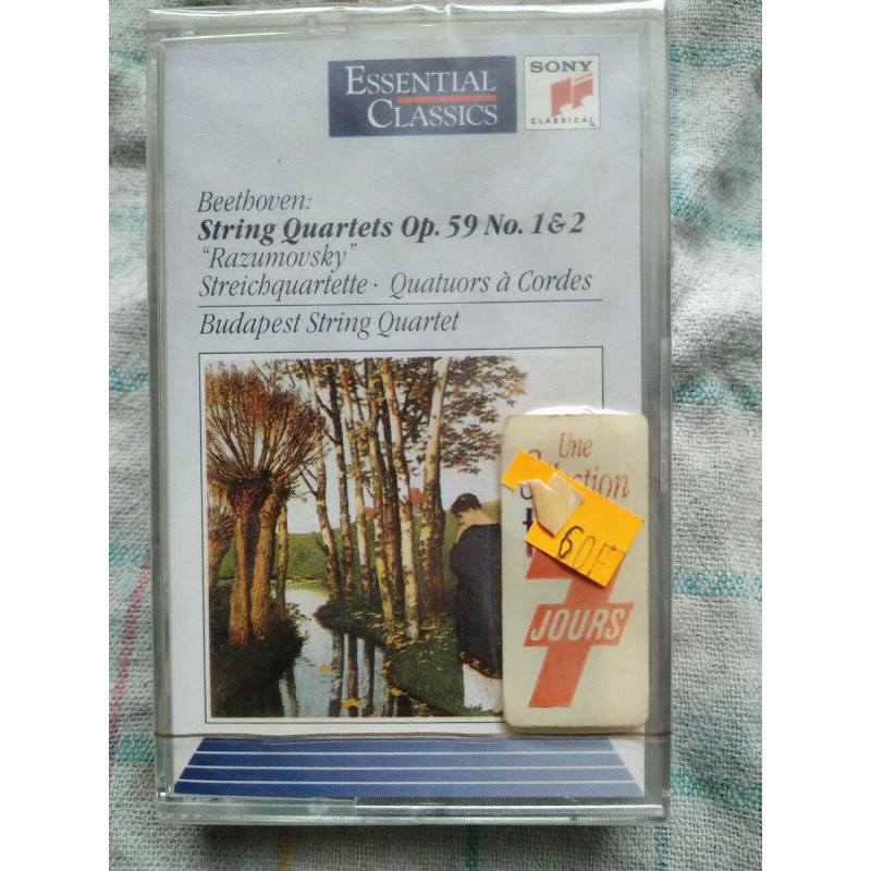 beethoven String Quartets Op 59 Cassette audio-k7 NEUVE SOUS BLISTER