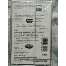 beethoven String Quartets Op 59 Cassette audio-k7 NEUVE SOUS BLISTER