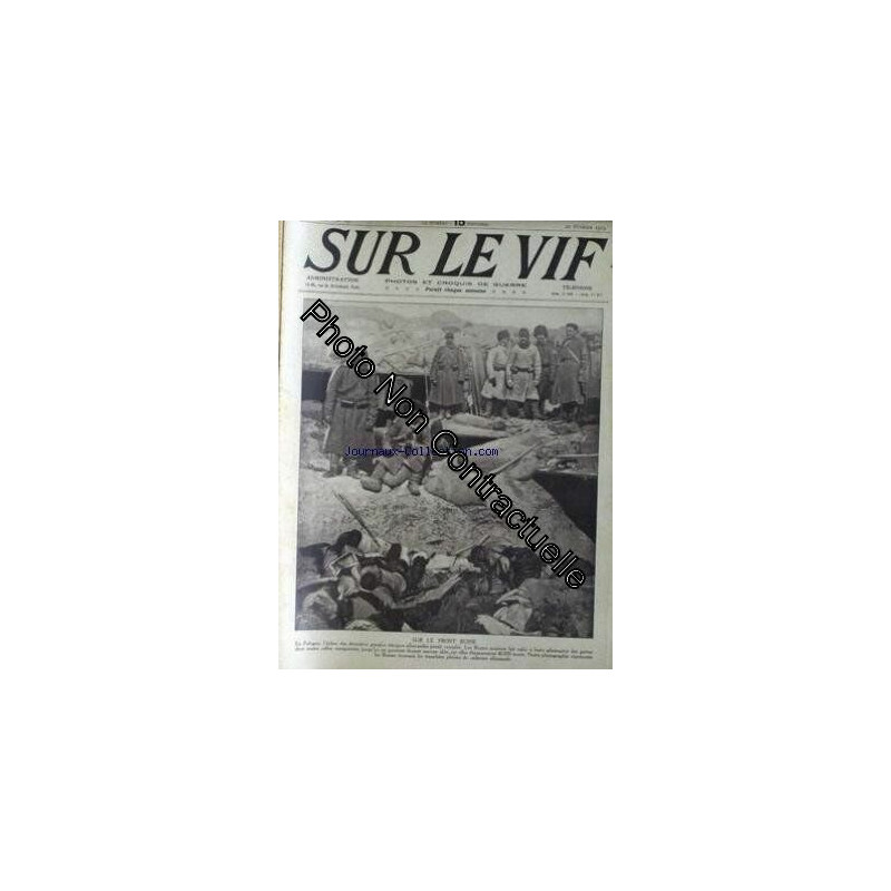 SUR LE VIF [No 15] du 20/02/1915 - SUR LE FRONT RUSSE - EN POLOGNE