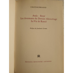 Atala- réne les aventures du Denier Abencérage la vie de Rance