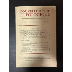 Nouvelle revue théologique 89e année n°8 tome 79