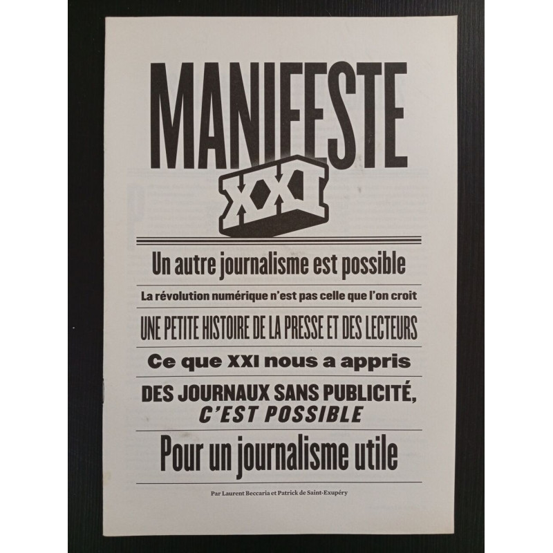 Revue Manifeste N° XXI