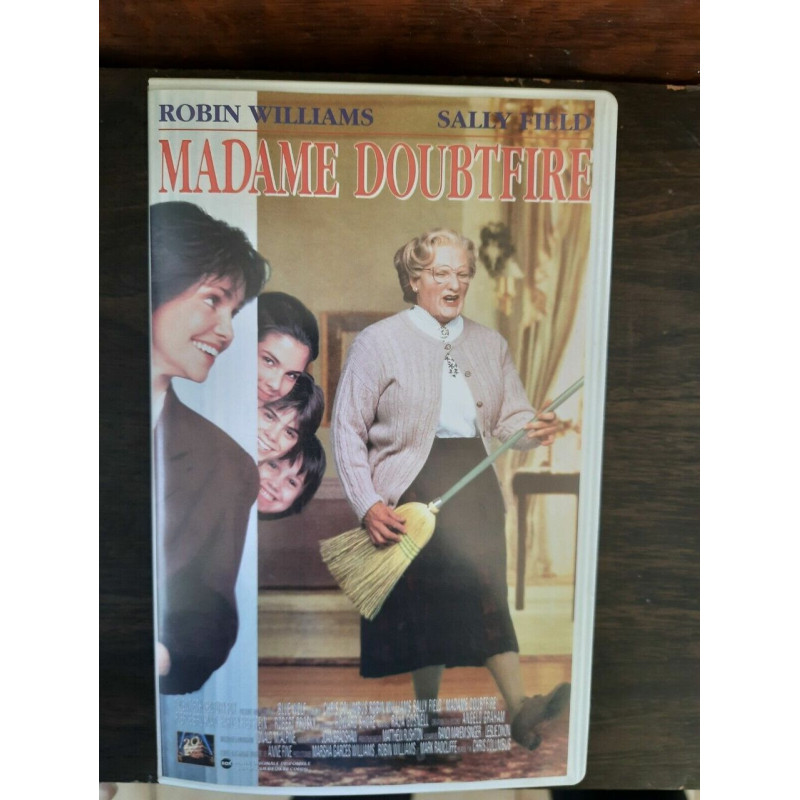 Cassette Vidéo - Madame Doubtfire Film avec Robin Williams