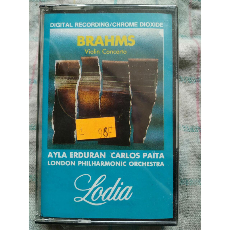 Brahms Violin Concerto Ayla Erduran Cassette Audio-K7 NEUVE SOUS...