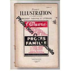 France illustration supplément théâtral et littéraire n° 189 :...