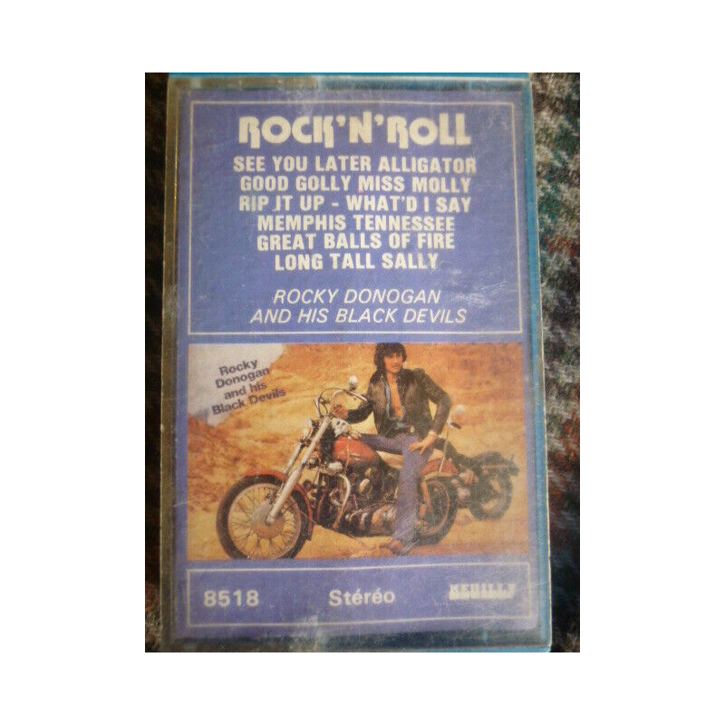 ROCK'N'ROLL ROCKY DONOGAN AND HIS BLACK DEVILS Cassette Audio-K7...