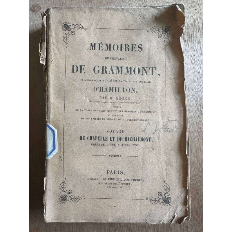Mémoires du Chevalier De Grammont