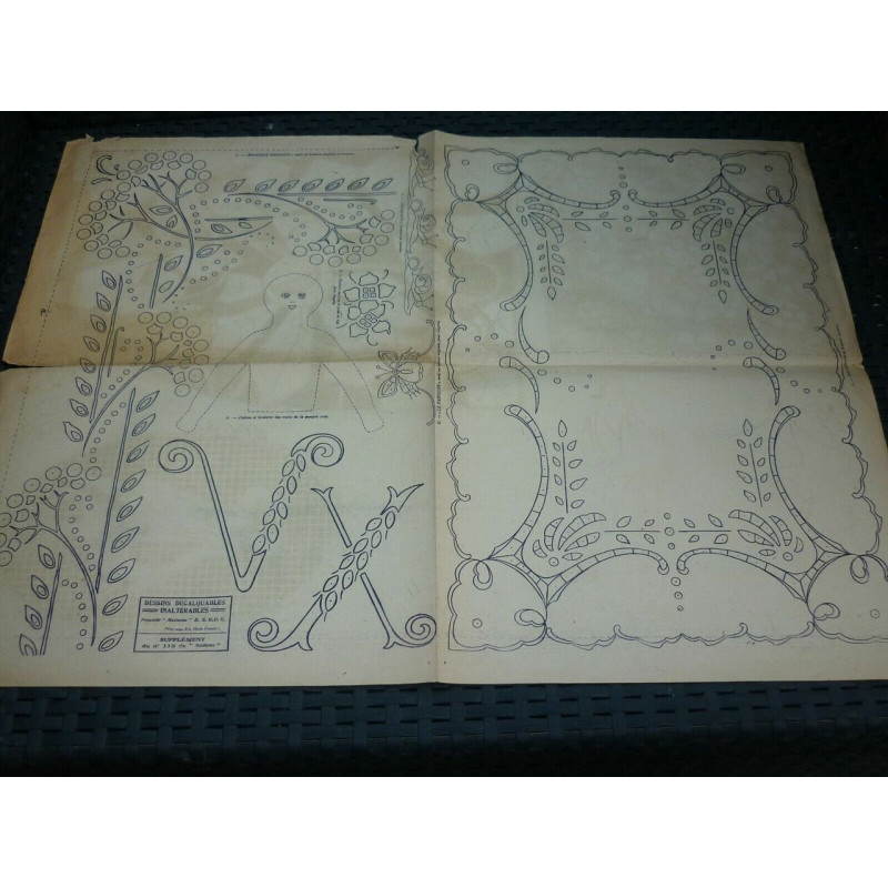 Dessins décalquables inaltérables supplément du N119 de Madame