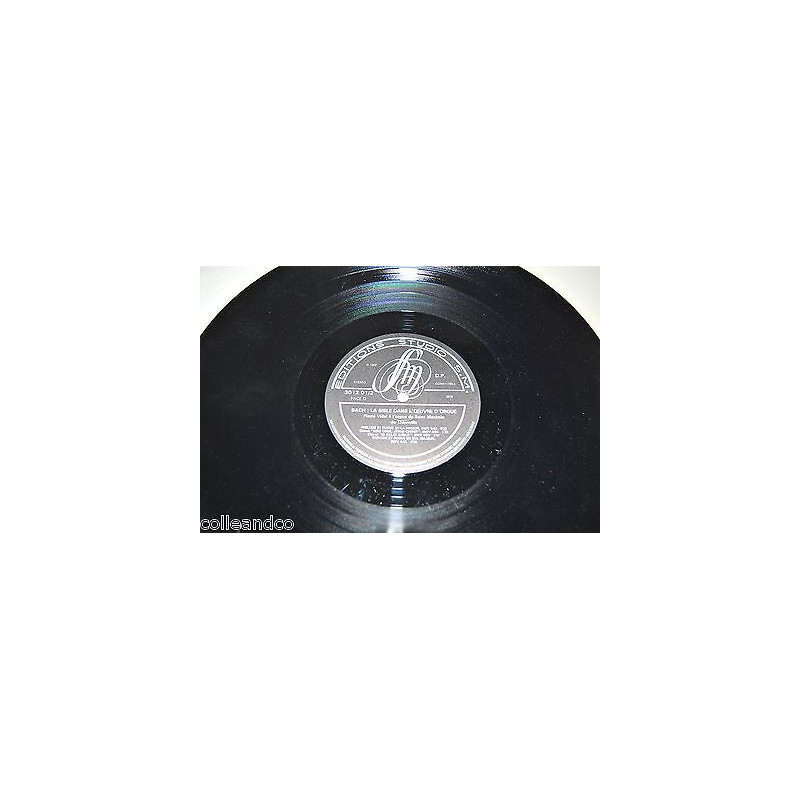 Vinyle 12 30cm BACH LA BIBLE DANS L'OEUVRE D'ORGUE Thionville S.M