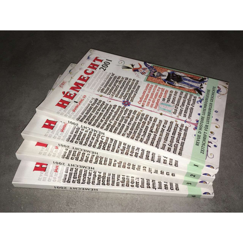 HEMECHT Revue d'histoire Luxembourgeoise ANNEE No 1 2 3 4 Luxembourg
