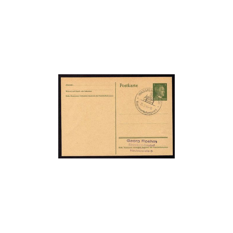 Ganzsache WASSELNHEIM Cachet Spécial 250243 WW2