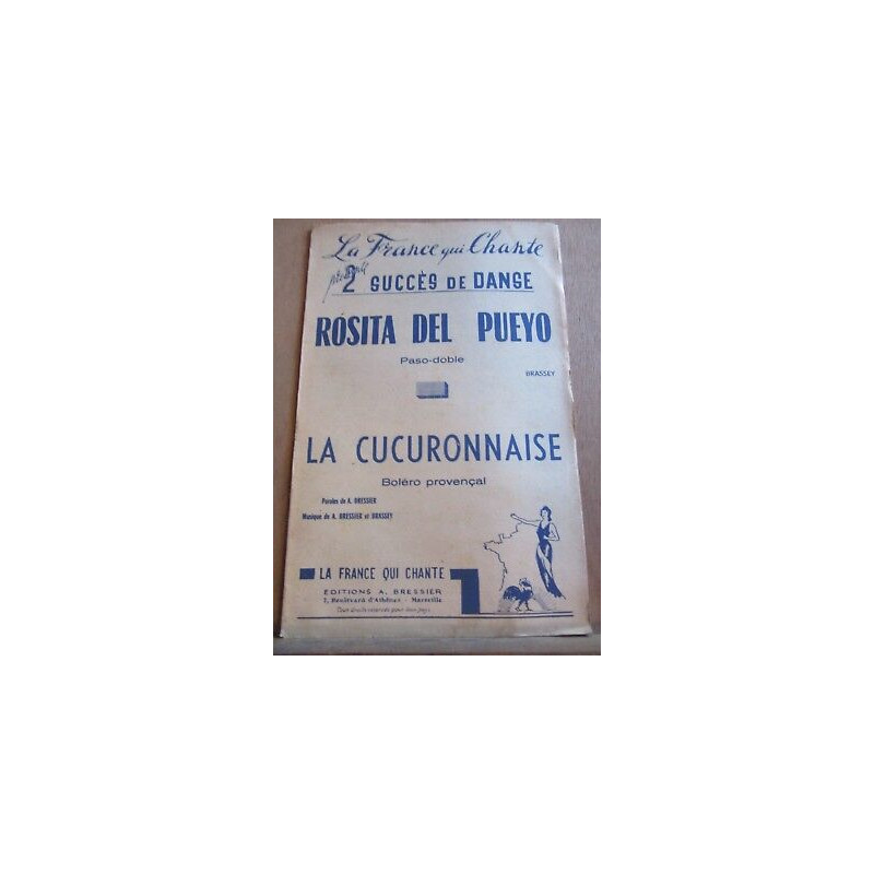 Pasos-dobles Rosita del Pueyo Brassey-La Cucuronnaise Bressier...