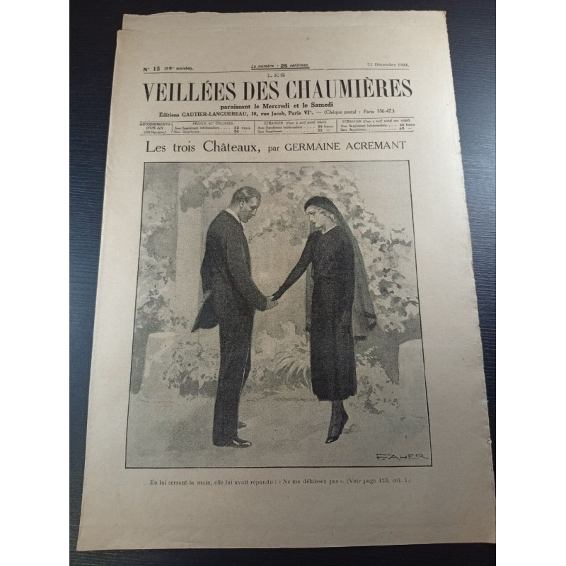Les veillées des chaumières n°15 58e année