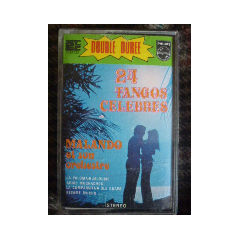 24 TANGOS celebres MALANDO et son Orchestre cassette Audio-K7 7582 032