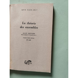 La theorie des ensembles