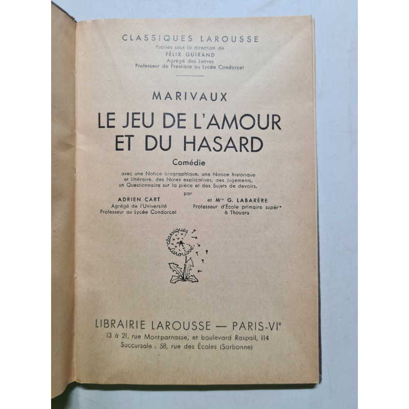 Le Jeu de l'Amour et du Hasard