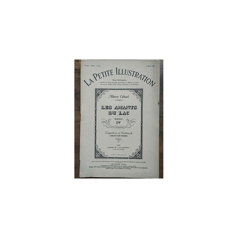 La Petite illustration n325 Roman Nº 147 19 Mars 1927