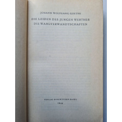 Die leiden des jungen werthers die wahlverwandtschaften