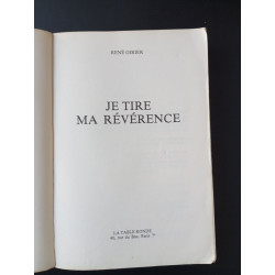 Je tire ma révérence