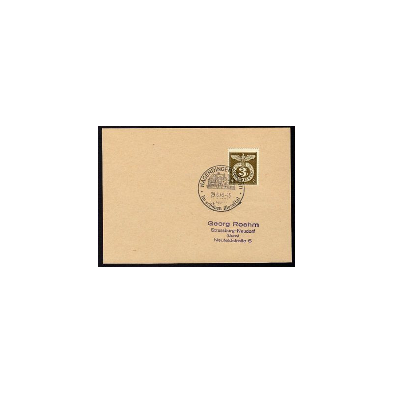 Allemagne n 762 Yv. cachet WW2 HAGENDINGEN Mi. 830