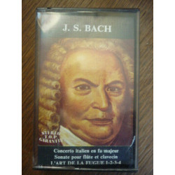 J.S. Bach Concerto italien en fa majeur l'art de la fugue Cassette...