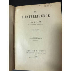 De l' intelligence